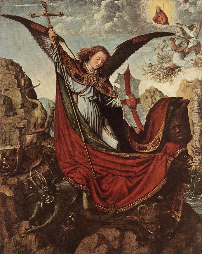 Altarpiece of St Michael painting - Gerard David Altarpiece of St Michael art painting